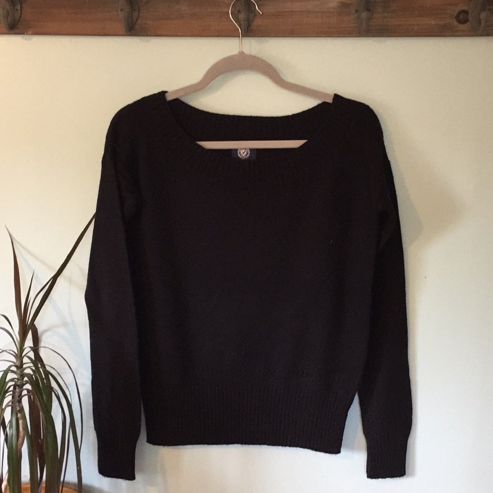 American Eagle wool sweater, black size small
